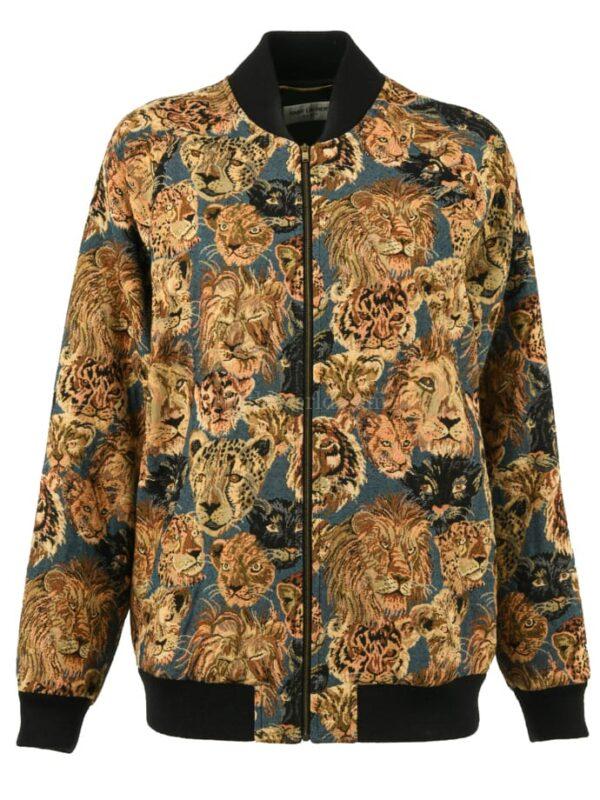 【二手】SAINT LAURENT 動物圖案刺繡夾克 38