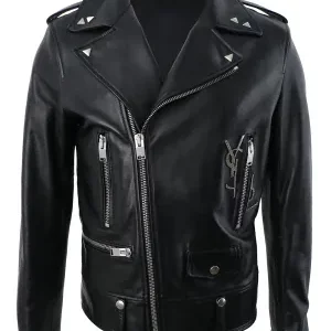 【二手】SAINT LAURENT 皮質飛行員夾克 48