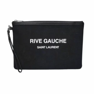 【二手】SAINT LAURENT RIVE GAUCHE 印花手拿包 E17533