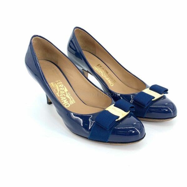 【二手】SALVATORE FERRAGAMO CARLA 70 高跟鞋 6.5