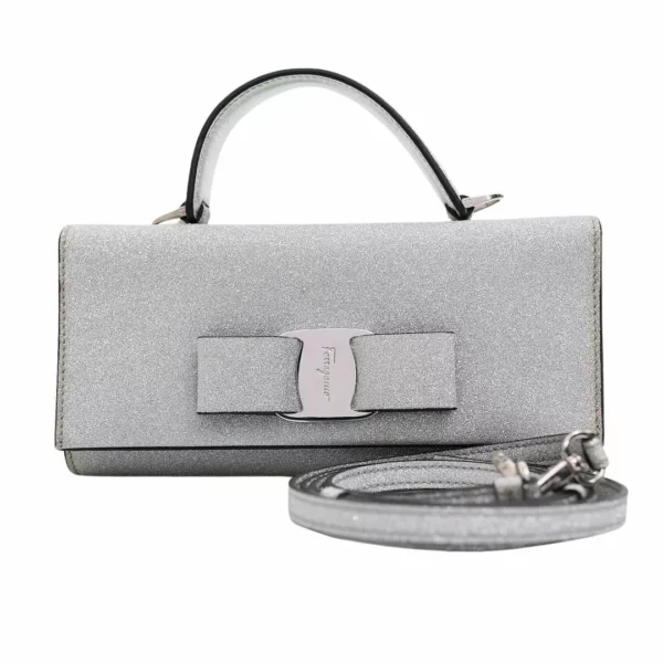 【未使用品】SALVATORE FERRAGAMO VARA BOW 迷你斜挎包 E21633