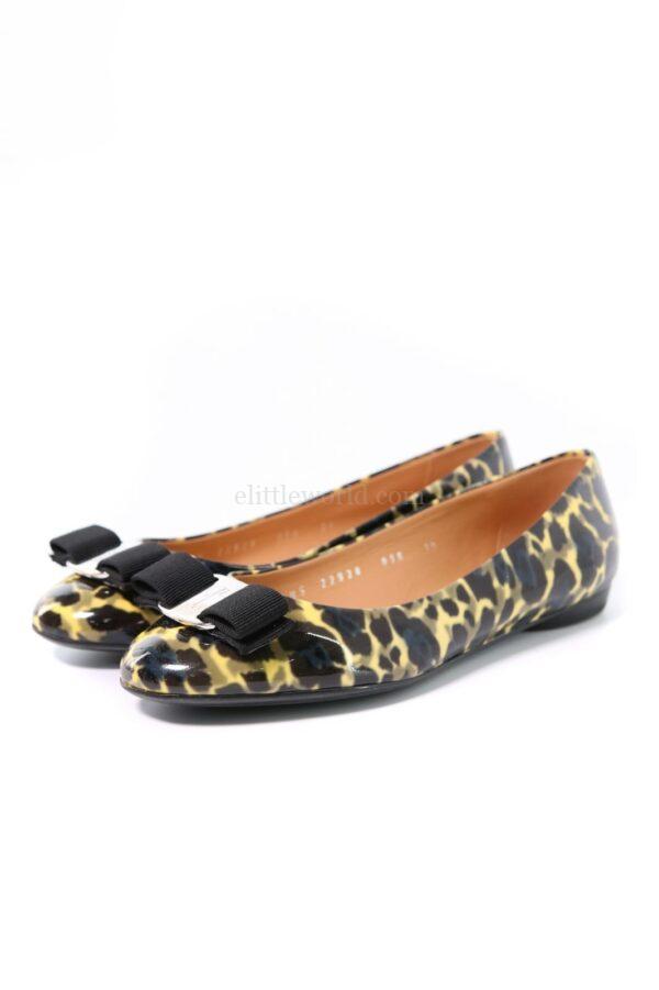【二手】SALVATORE FERRAGAMO VARINA WILD 平底鞋 5.5