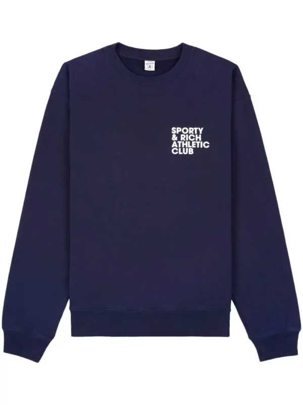 【意大利】SPORTY & RICH LOGO 印花棉衛衣 L