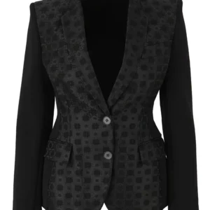 【二手】STELLA MCCARTNEY 花卉提花單排扣西裝夾克 38