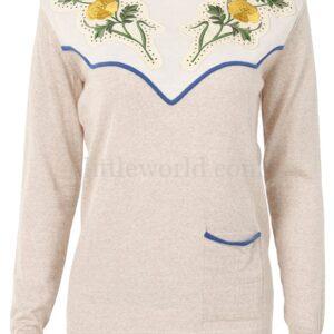 【二手】STELLA MCCARTNEY 縫飾拼接羊絨毛衣 38