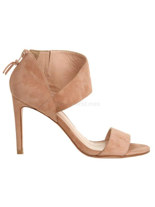 【二手】STUART WEITZMAN 絨面皮革高跟涼鞋 36