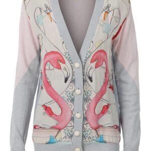 【二手】SWASH LONDON 圖案印花開衫 S