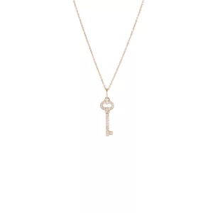 【二手】TIFFANY & CO. 18K黃金鑽石鑰匙吊墜 RR1599