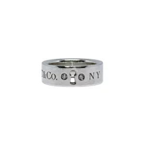 【二手】TIFFANY & CO 純銀雙鑽戒指 PD1590
