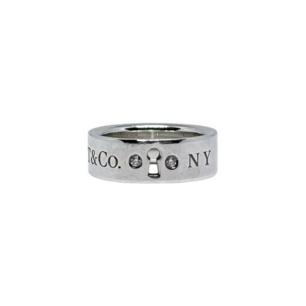 【二手】TIFFANY & CO 純銀雙鑽戒指 PD1590