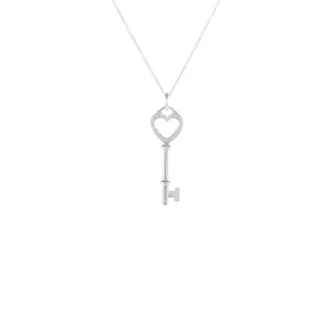 【二手】TIFFANY & CO. 鑽石心型鎖匙吊墜項鏈 RR1504