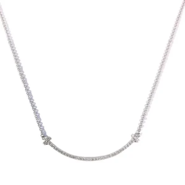 【二手】TIFFANY & CO. TIFFANY T SMILE 鑽石項鏈 RR1375