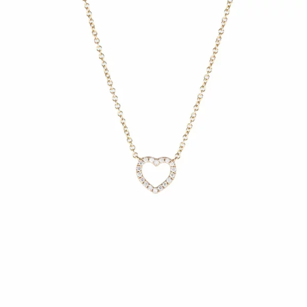 【二手】TIFFANY & CO. 迷你心形鑽石項鍊 VV2563