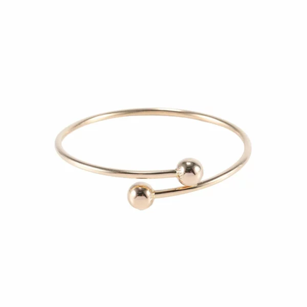 【二手】TIFFANY HARDWARE 18K 玫瑰金球形旁路手鍊 16 VV2561