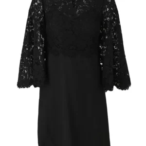 【二手】VALENTINO 蕾絲拼接連衣裙 38