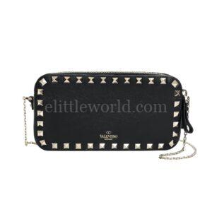 【未使用品】VALENTINO GARAVANI ROCKSTUD 鏈條單肩包 E18770