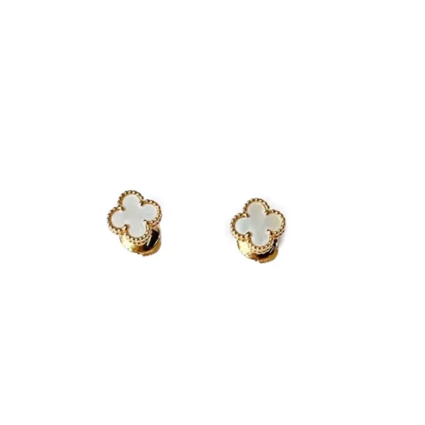 【二手】VAN CLEEF & ARPELS SWEET ALHAMBRA 金色耳環 PD1532