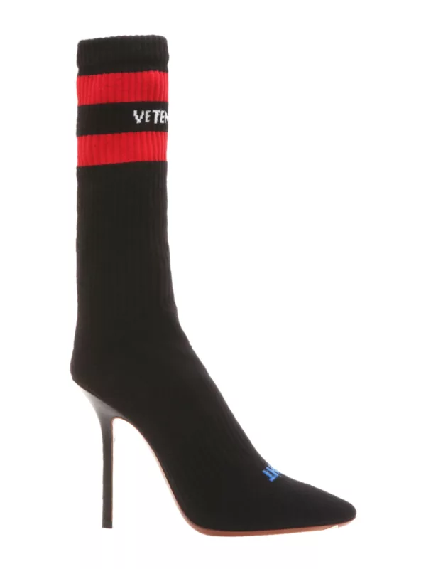 【二手】VETEMENTS LOGO 襪式高跟鞋 37