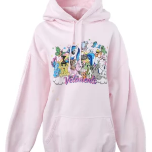 【二手】VETEMENTS 圖案印花連帽衫 XS