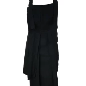 【二手】YOHJI YAMAMOTO 不對稱羊毛背帶裙 1