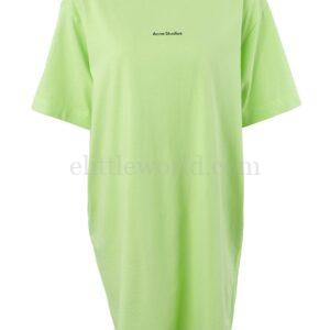 【二手】ACNE STUDIOS LOGO 印花T恤式連衣裙 XXS