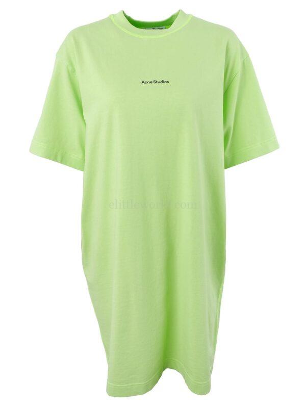 【二手】ACNE STUDIOS LOGO 印花T恤式連衣裙 XXS