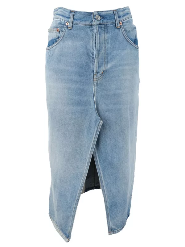 【二手】BALENCIAGA 高腰牛仔半身裙 34