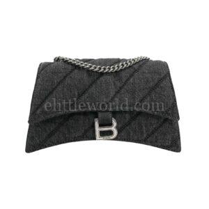 【二手】BALENCIAGA CRUSH 牛仔肩背包 E23422