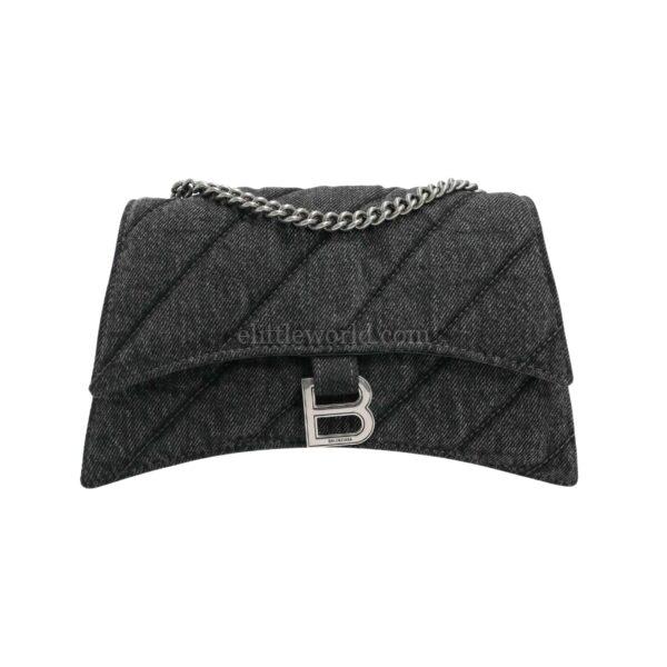 【二手】BALENCIAGA CRUSH 牛仔肩背包 E23422