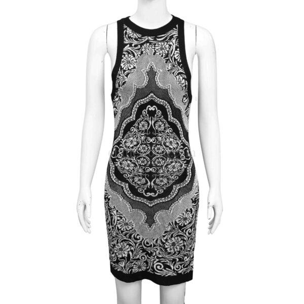 【全新】BALMAIN 提花蕾絲印花迷你連身裙 38 E19008