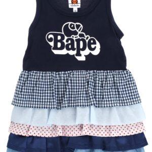 【二手】BAPE KIDS 疊層拼接連衣裙 90