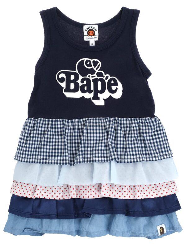 【二手】BAPE KIDS 疊層拼接連衣裙 90