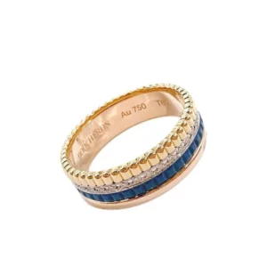 【二手】BOUCHERON QUATRE 18K黃金玫瑰金鑽石戒指 60 YY2047