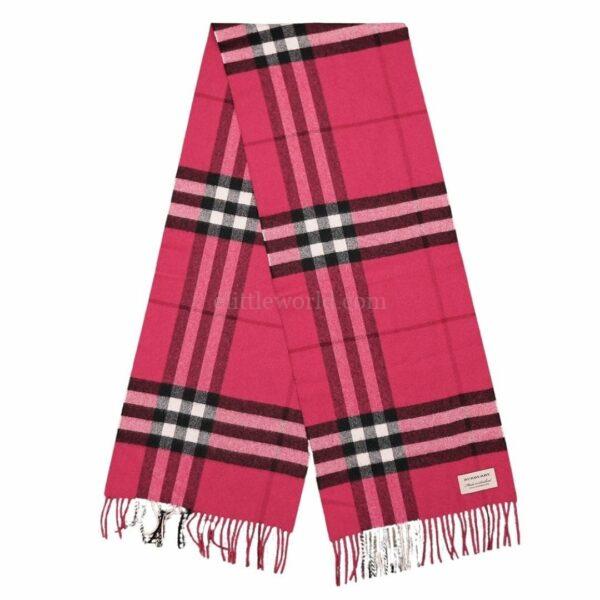 【二手】BURBERRY 格紋羊絨圍巾 E21281