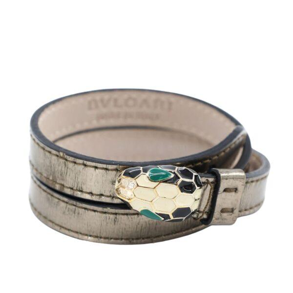 【二手】BVLGARI SERPENTI FOREVER 蛇頭雙圈手帶 S1890