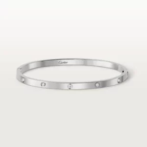【二手】CARTIER LOVE 18K 白金手鐲 17 RR2088