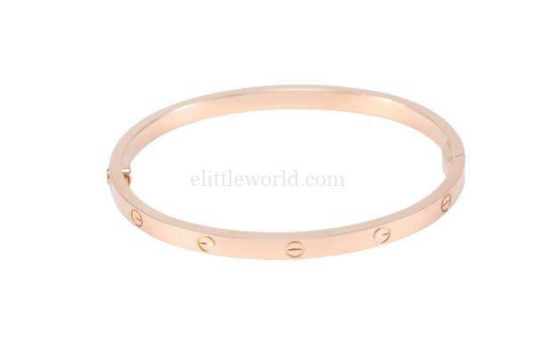【全新】CARTIER LOVE 18K玫瑰金小號手鐲 VV1102