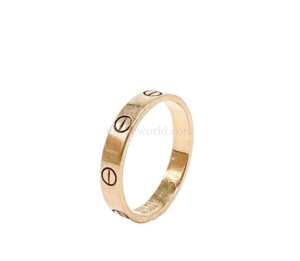 【二手】CARTIER LOVE 玫瑰金戒指 58 PD2173