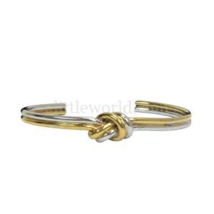 【二手】CELINE KNOT 金銀雙色手環 C1 PD2229
