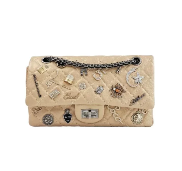 【二手】CHANEL 2.55 徽章垂蓋手袋 YY2098