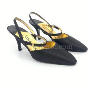 【二手】CHANEL 高跟涼鞋 35.5 E7437