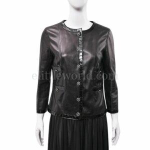 【二手】CHANEL 皮革外套 38 P30539 E23261