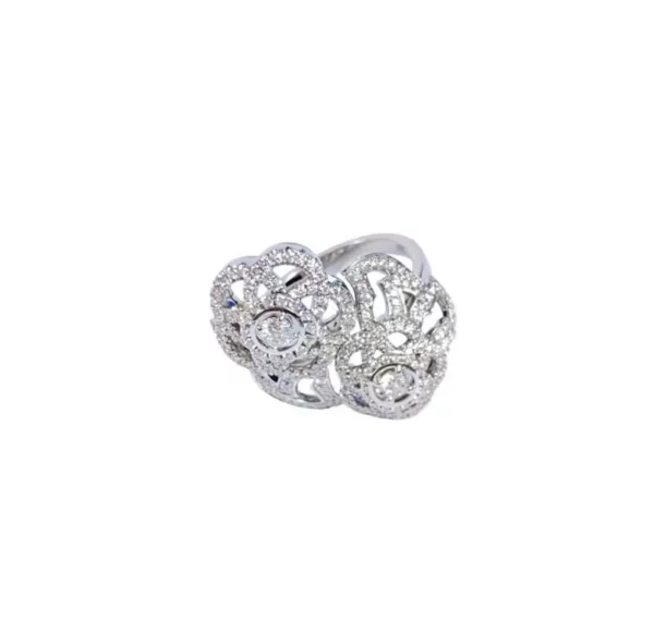 【二手】CHANEL 山茶花戒指 51 YY2093