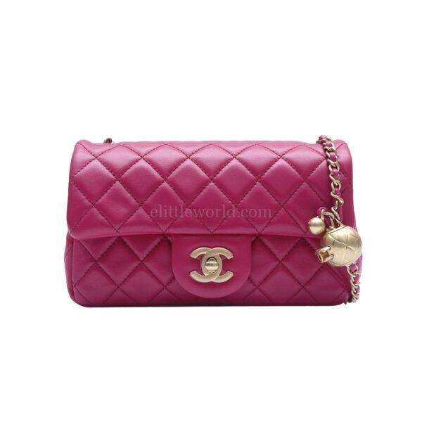 【二手】CHANEL 金球迷你垂蓋手袋 AS1787 VV1026