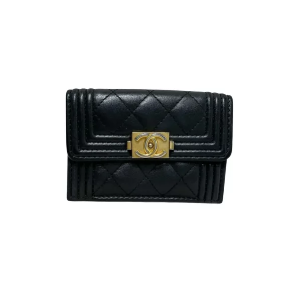 【二手】CHANEL BOY CHANEL 短款錢包 PD2371
