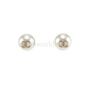 【二手】CHANEL CC 圓型耳環 PD2156