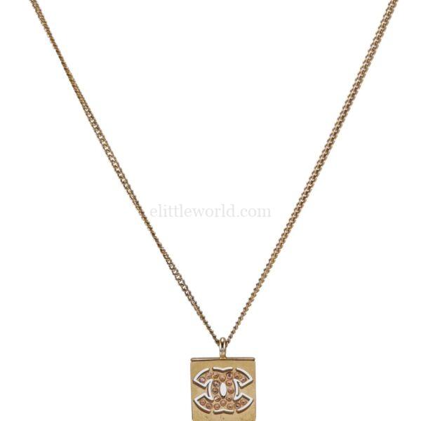 【中古】 CHANEL CC 項鍊 PD2163