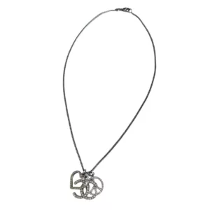 【二手】CHANEL CC 愛心水鑽項鏈 PD2273
