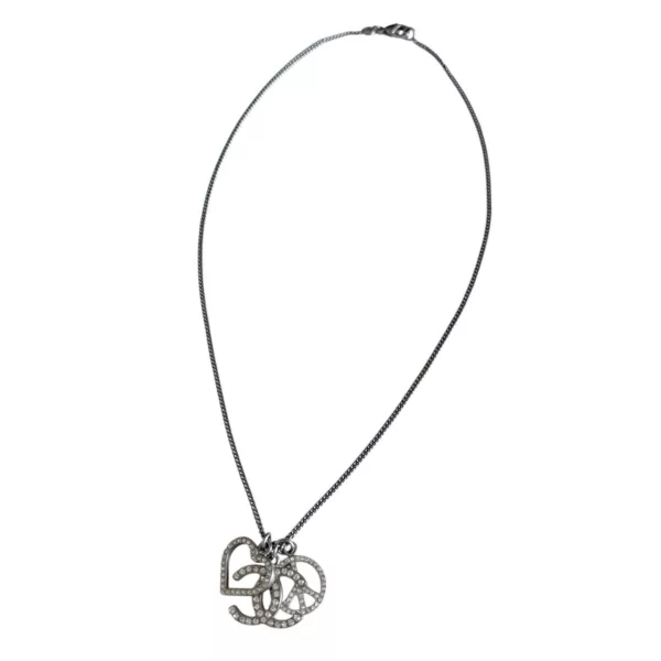 【二手】CHANEL CC 愛心水鑽項鏈 PD2273