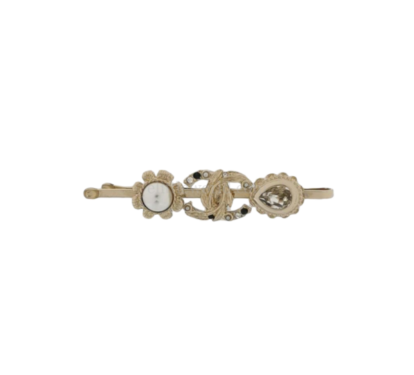 【二手】CHANEL CC 珍珠髮夾 RR2060